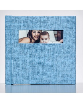 Silverbook 15x15cm mit Querformat Fenster