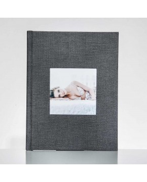 Silverbook 22,5x30cm mit Quadratischem Fenster