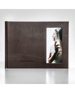 Silverbook 40x30cm mit Hochformat Fenster