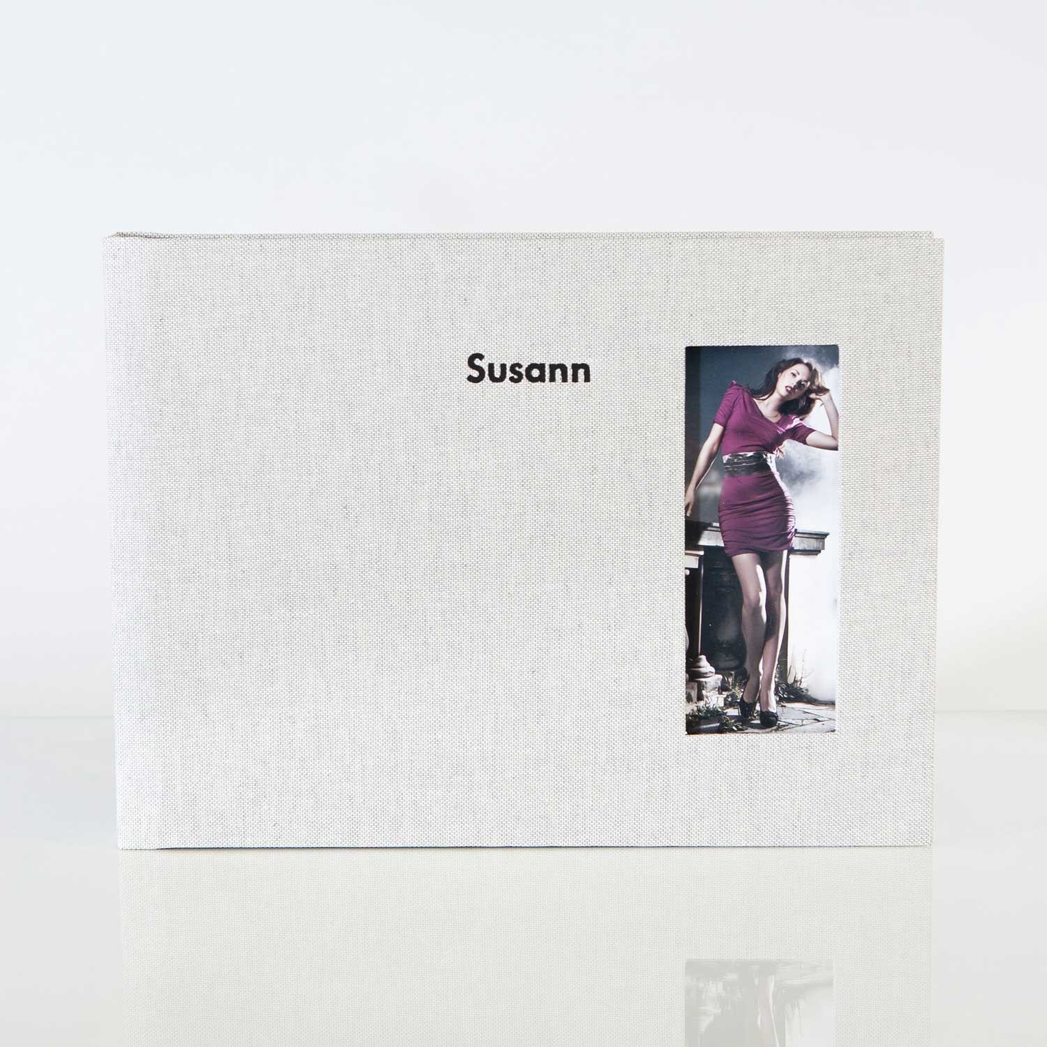 Silverbook 30x20cm met Venster in Staand formaat