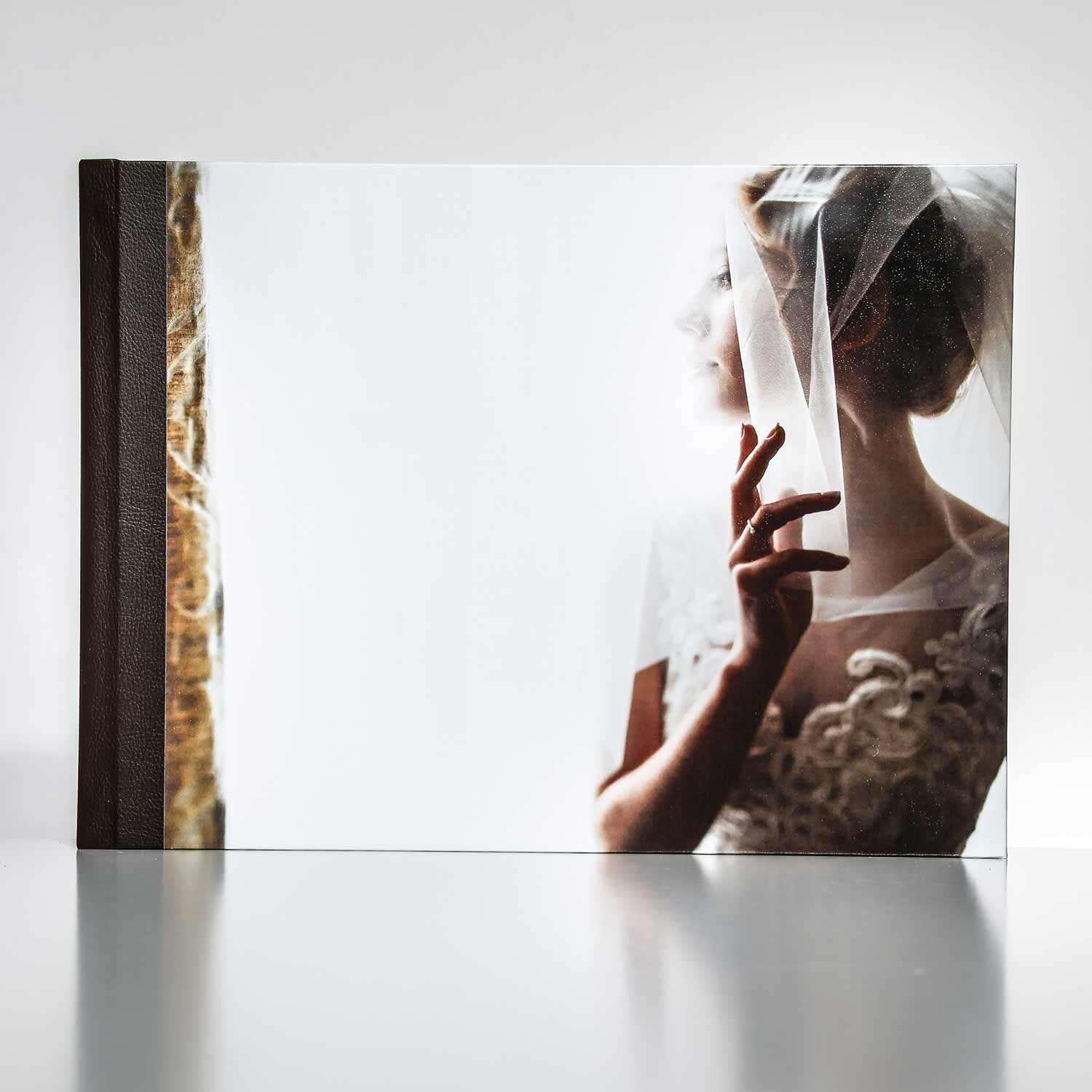 Silverbook 40x30cm met Leer-oppervlak