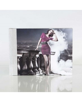 Silverbook 30x20cm met Leer-oppervlak