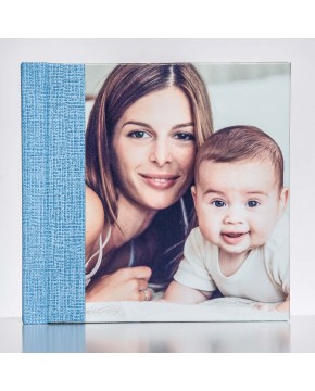 Silverbook 15x15cm met Leer-oppervlak