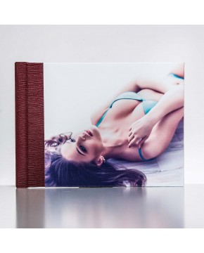 Silverbook 20x15cm met Leer-oppervlak