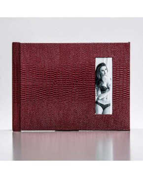 Silverbook 20x15cm met Venster in Staand formaat